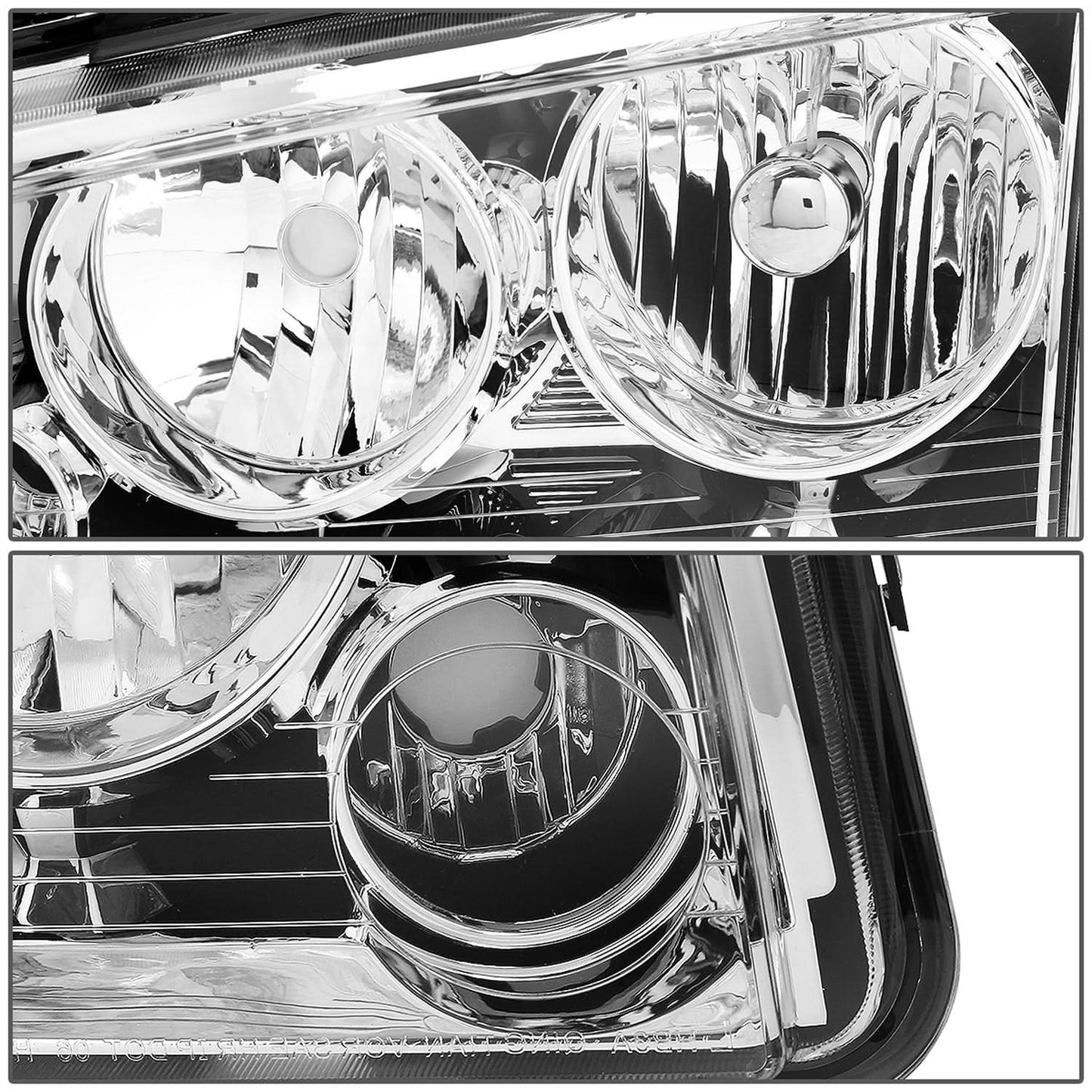 06-10 Dodge Charger Chrome Housing Headlights w/ Amber Corner