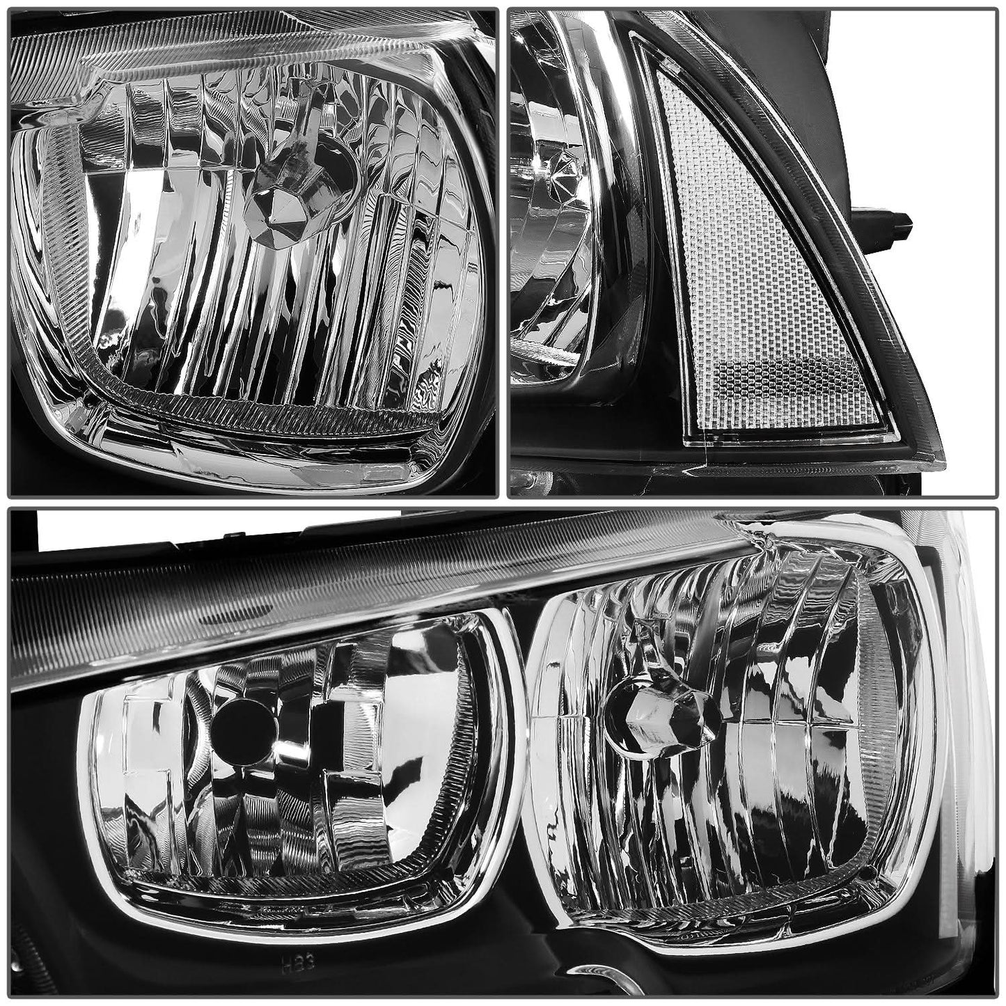2011-2014 Dodge Charger Black Housing Headlights w/ Clear Corners