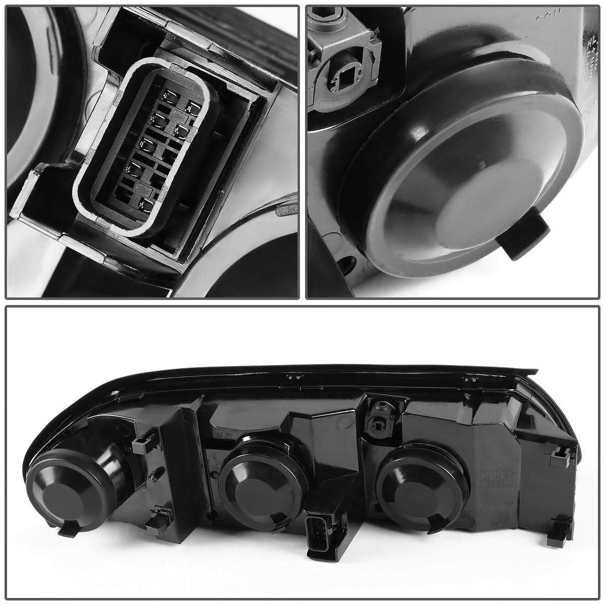 00-05 Chevrolet Impala Black Housing Clear Corner Headlights