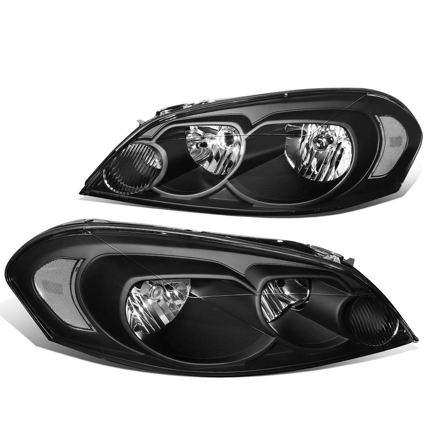 06-16 Chevrolet Impala / Monte Carlo Black Housing Headlights