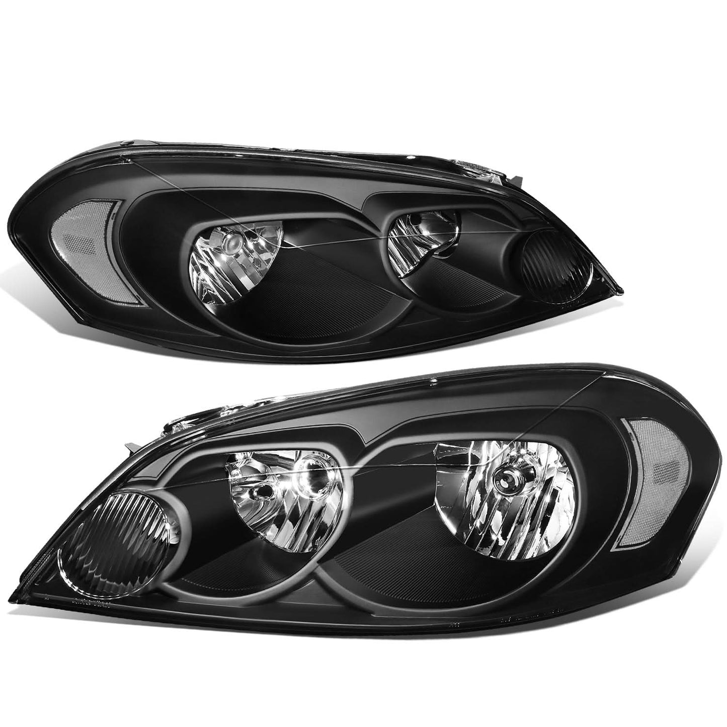 06-16 Chevrolet Impala / Monte Carlo Black Housing Headlights