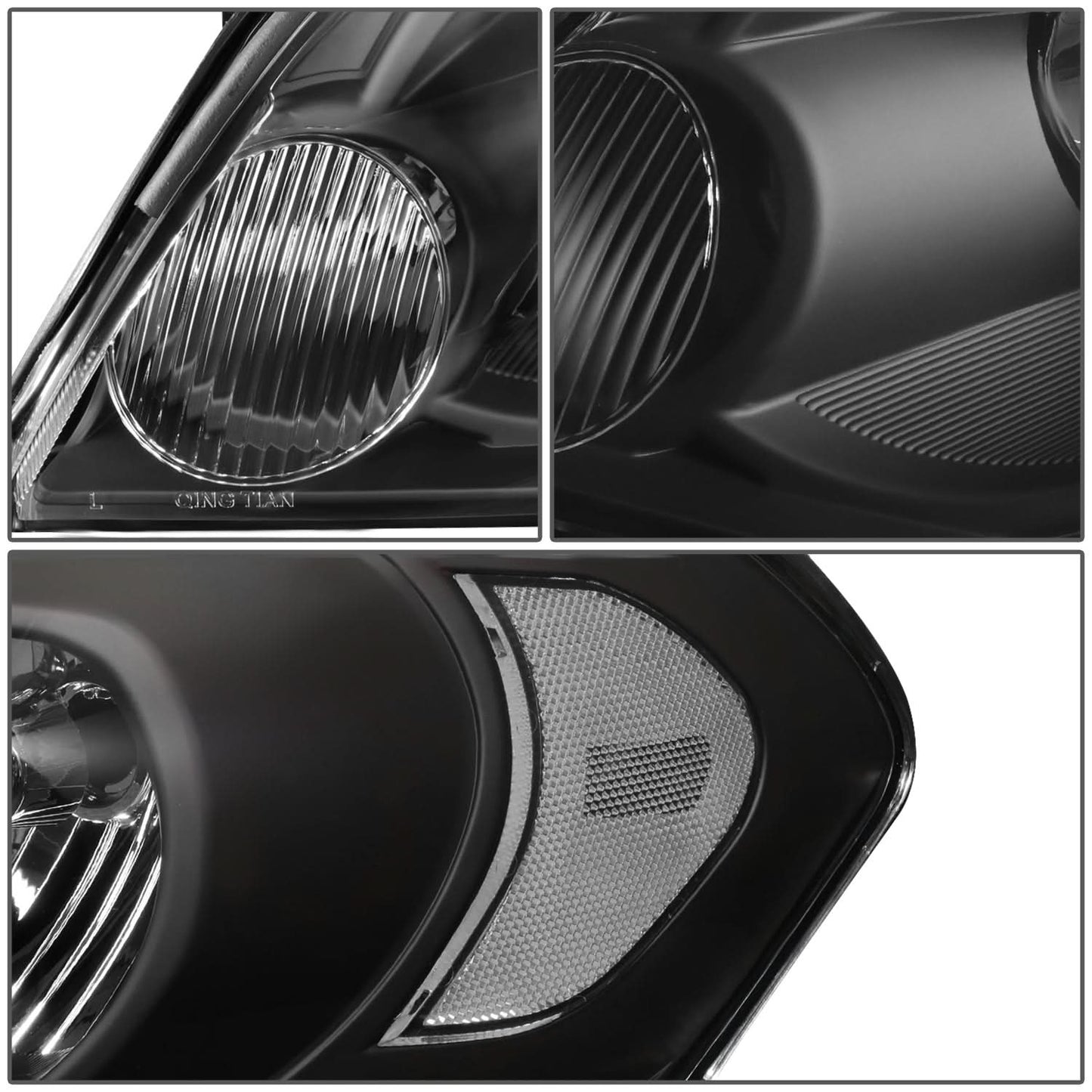 06-16 Chevrolet Impala / Monte Carlo Black Housing Headlights
