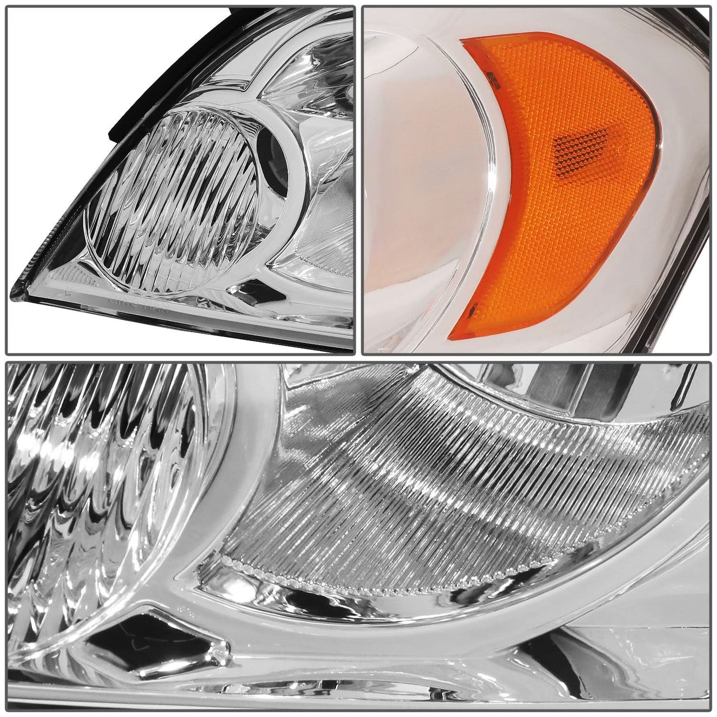 06-16 Chevrolet Impala / 06-07 Monte Carlo Chrome Headlights