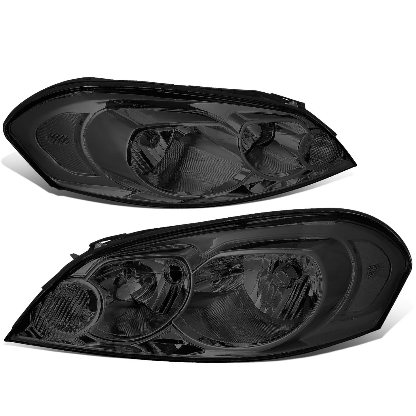 06-16 Chevrolet Impala / Monte Carlo Smoke Headlights w/ Clear Corner