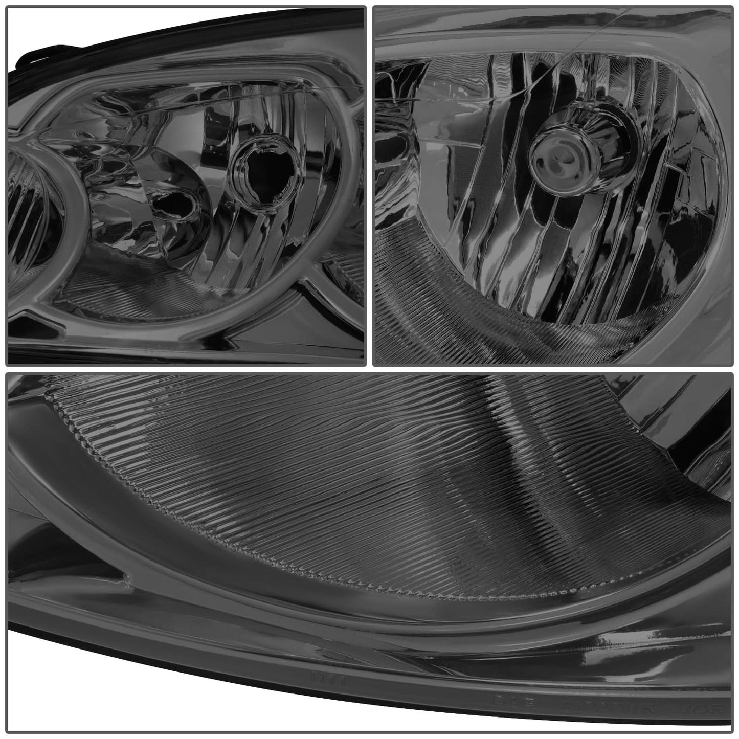 06-16 Chevrolet Impala / Monte Carlo Smoke Headlights w/ Clear Corner