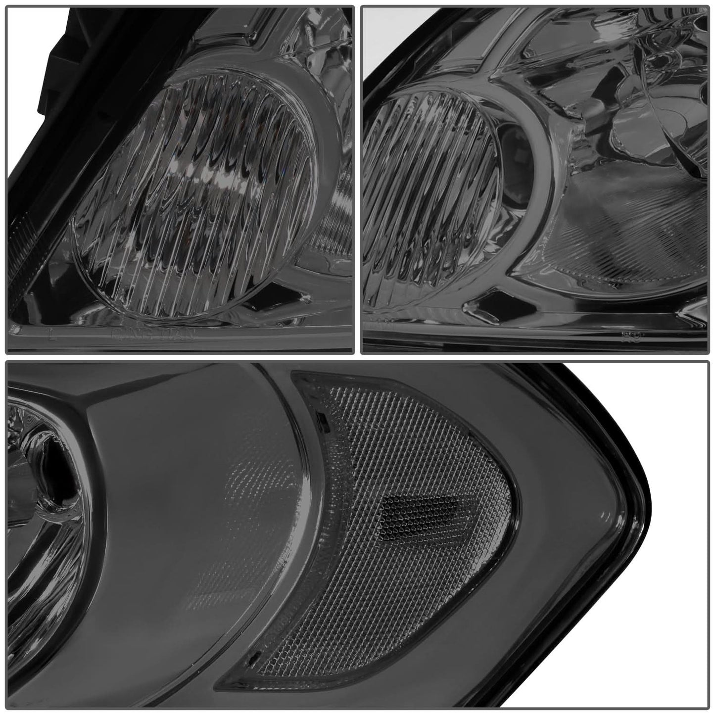 06-16 Chevrolet Impala / Monte Carlo Smoke Headlights w/ Clear Corner