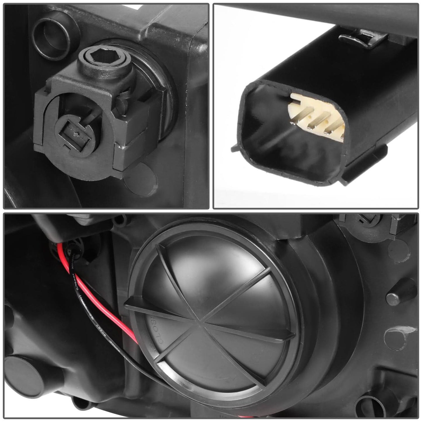 2015-2019 Chevrolet Impala OE Style Projector Headlights Black Housing