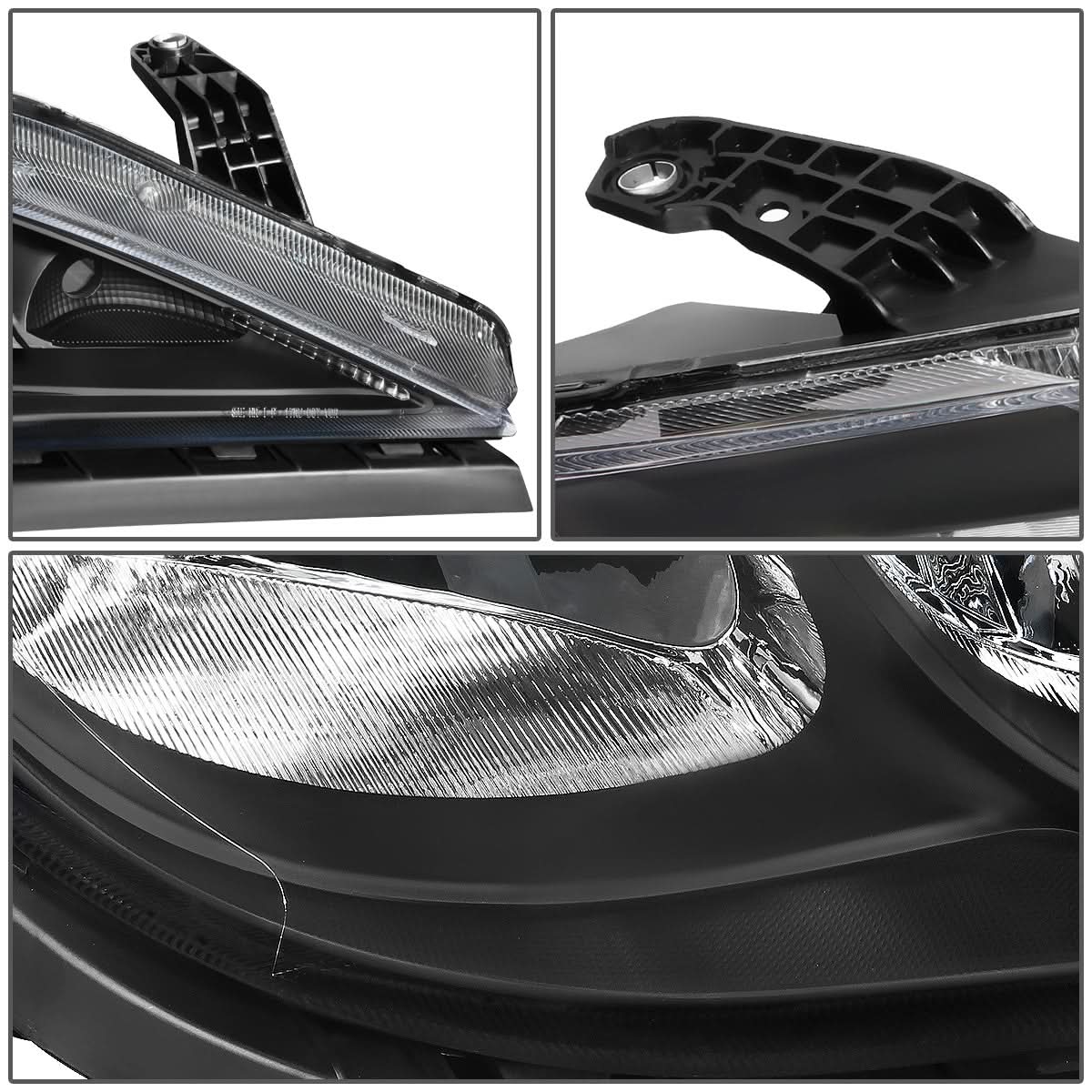 2017-2020 Chrysler Pacifica Black Housing Headlights w/ Clear Corner