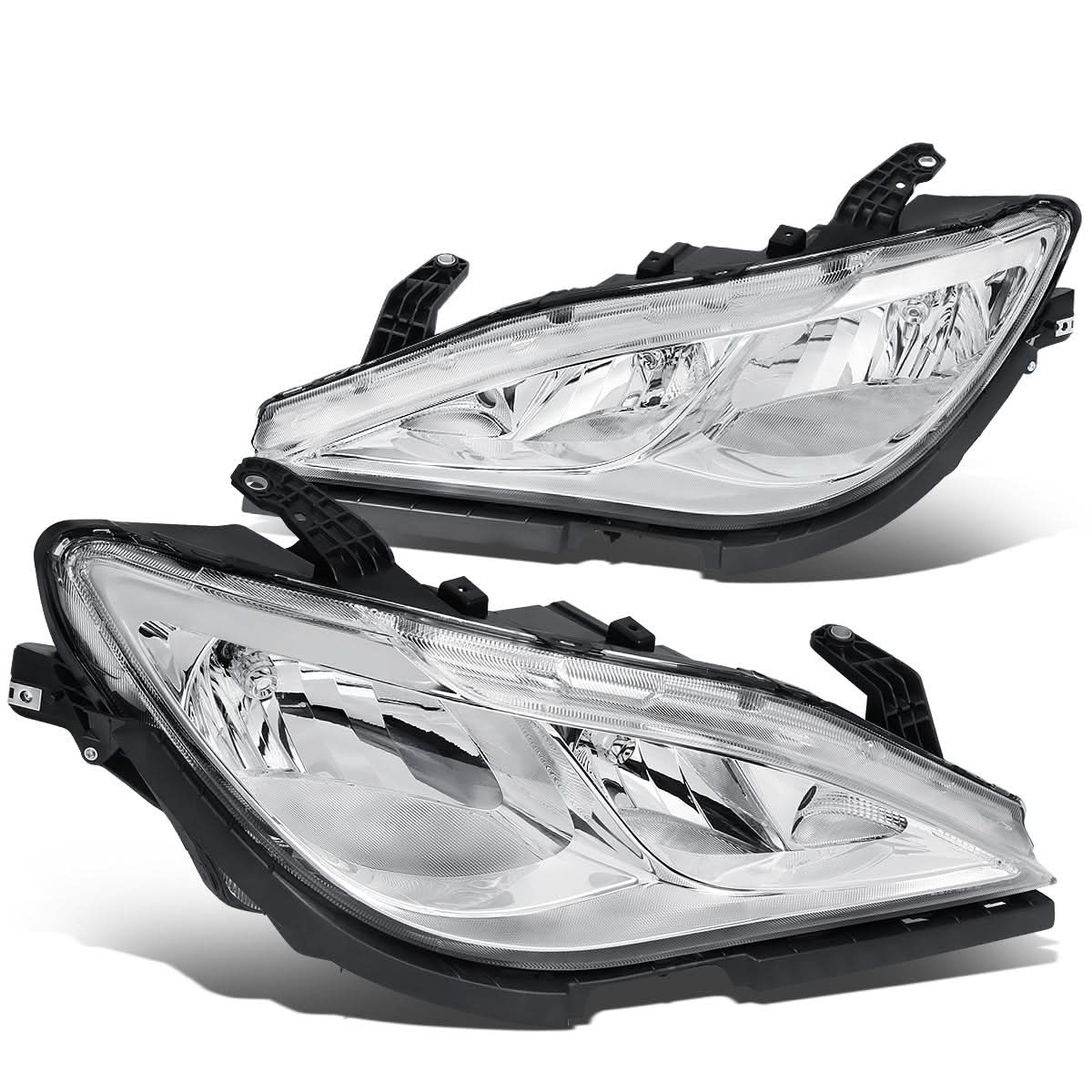2017-2020 Chrysler Pacifica Chrome Housing Headlights with Clear Corner