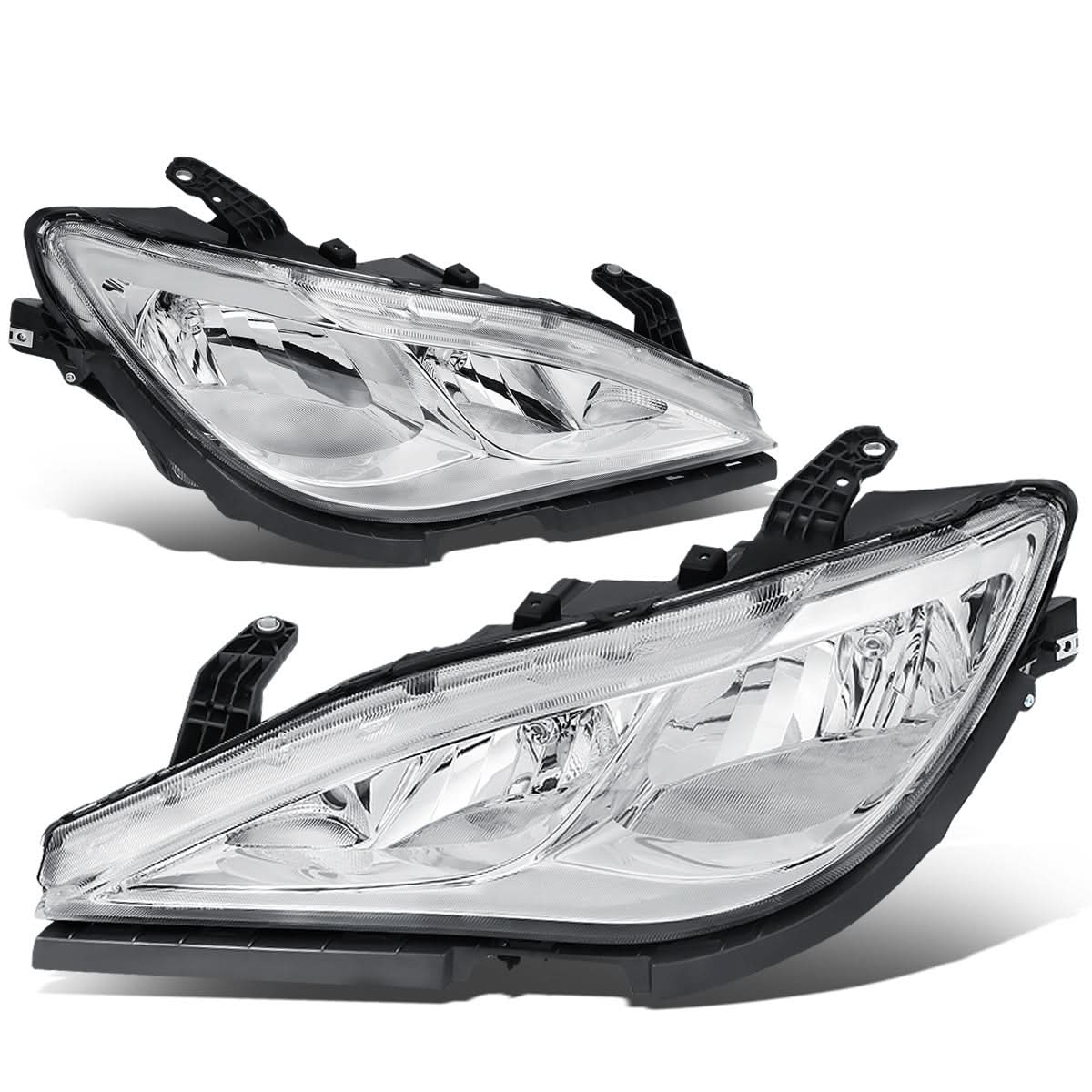 2017-2020 Chrysler Pacifica Chrome Housing Headlights with Clear Corner
