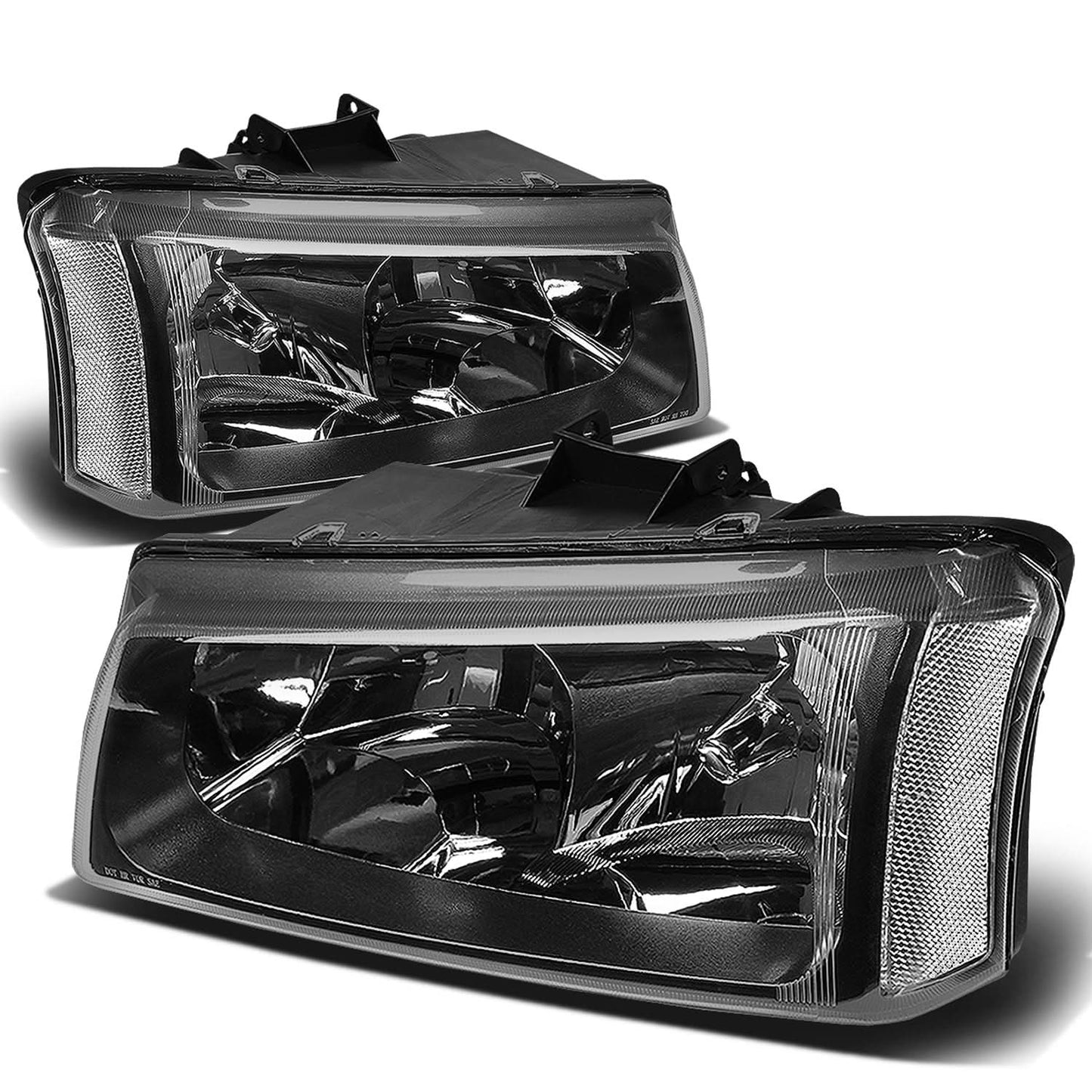 03-06 Chevrolet Silverado/Avalanche Black Housing Headlights 2PC