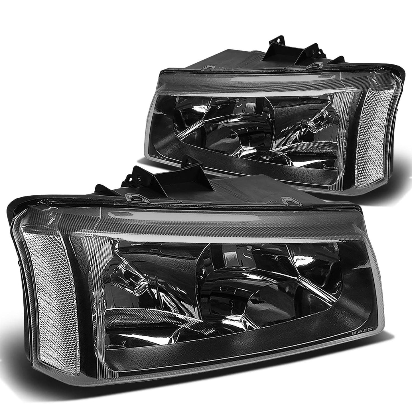 03-06 Chevrolet Silverado/Avalanche Black Housing Headlights 2PC