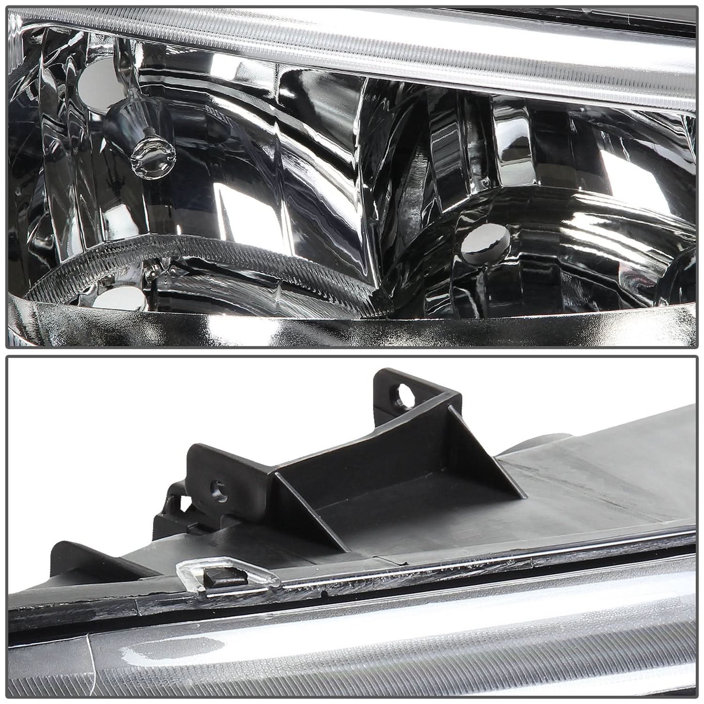 03-06 Chevy Silverado Avalanche Chrome Headlights w/ Amber Corner