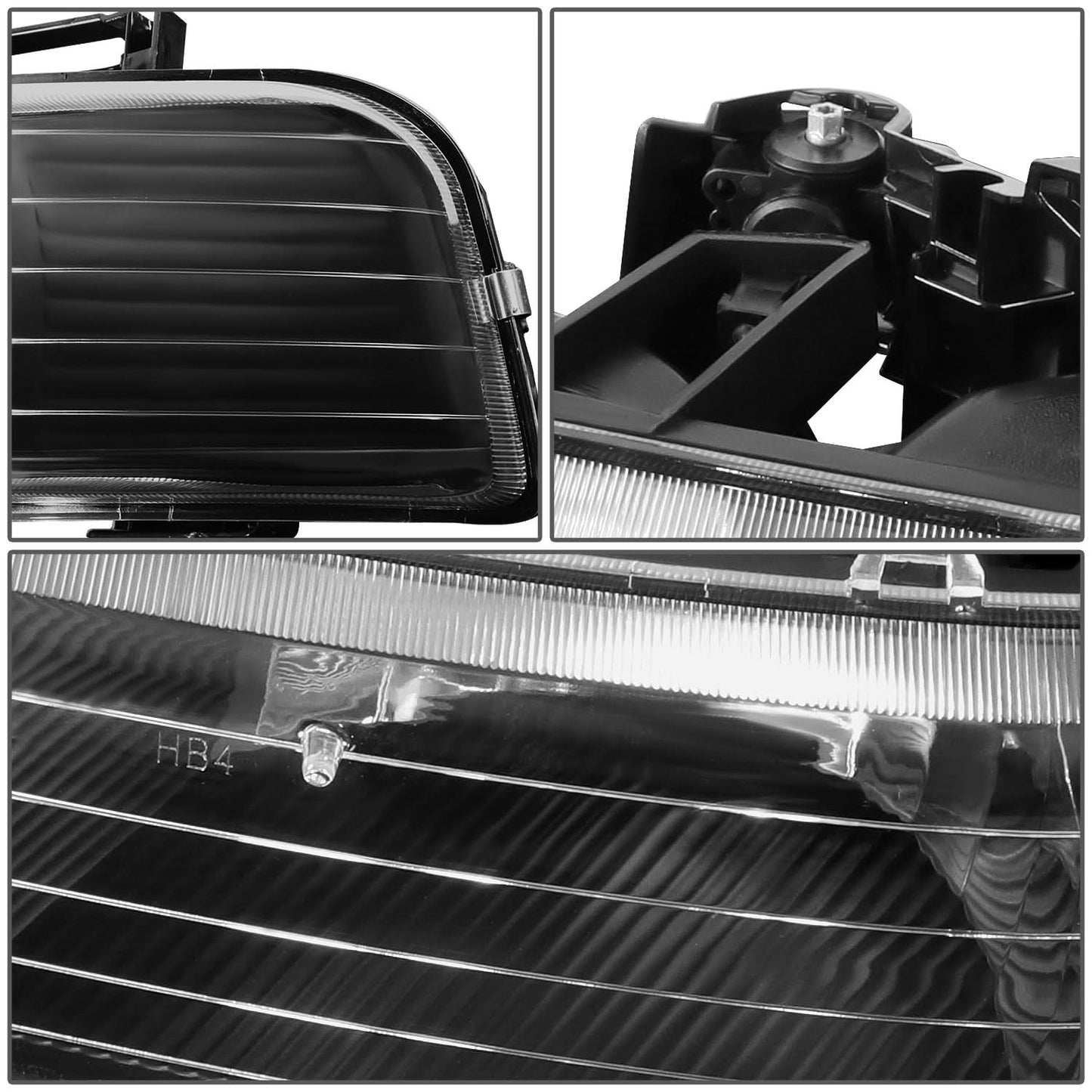 99-06 Chevrolet Silverado Suburban Tahoe Black Housing Headlights