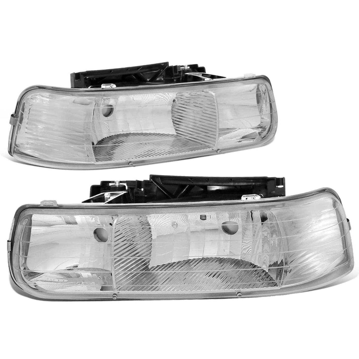 99-06 Chevrolet Silverado Suburban Tahoe Chrome Headlights 2PC