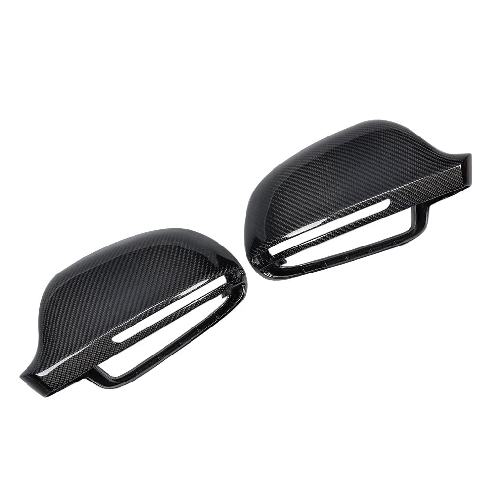 Audi A4 B8 / S4 / RS4 Carbon Fiber Door Mirror Cap Housings 2007 - 2015