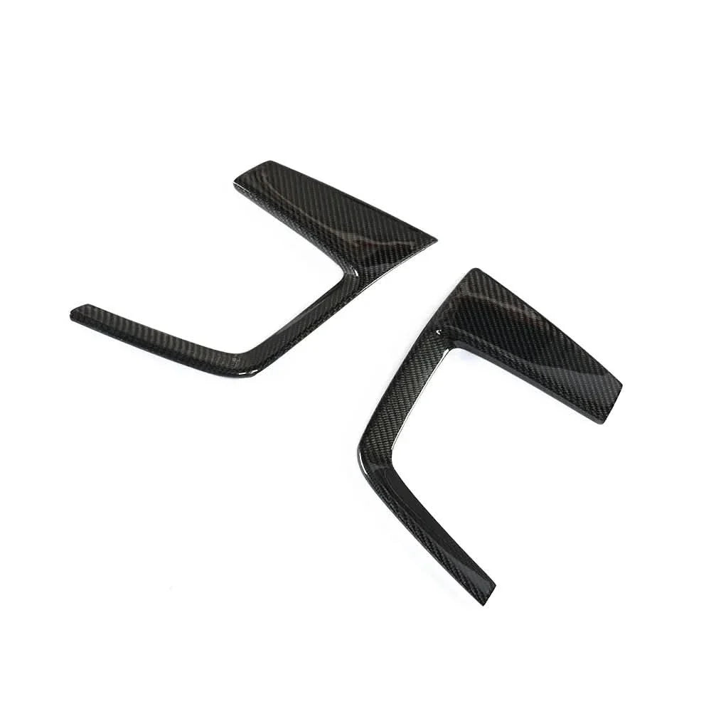 Audi A4 B9 S-Line / S4 B9 (2017-2019) Carbon Fiber Front Fog Vent Trims – 2PC B Style Accent Kit