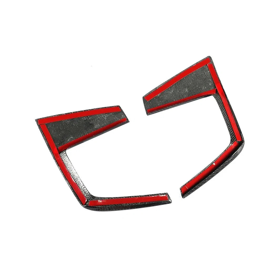 Audi A4 B9 S-Line / S4 B9 (2017-2019) Carbon Fiber Front Fog Vent Trims – 2PC B Style Accent Kit