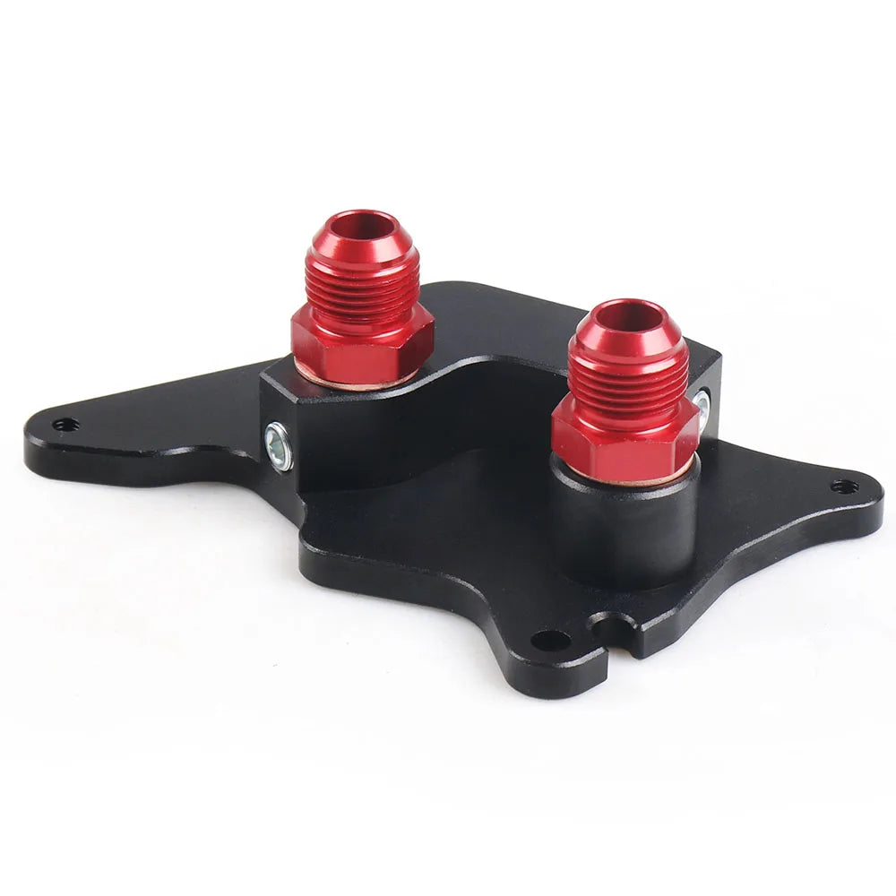 MINI Cooper S Supercharger R56 Aluminum Oil Filter / Oil Cooler Fitting Adapter with AN10 Fittings