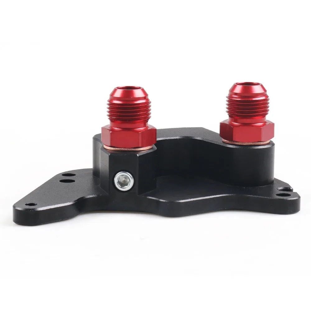 MINI Cooper S Supercharger R56 Aluminum Oil Filter / Oil Cooler Fitting Adapter with AN10 Fittings