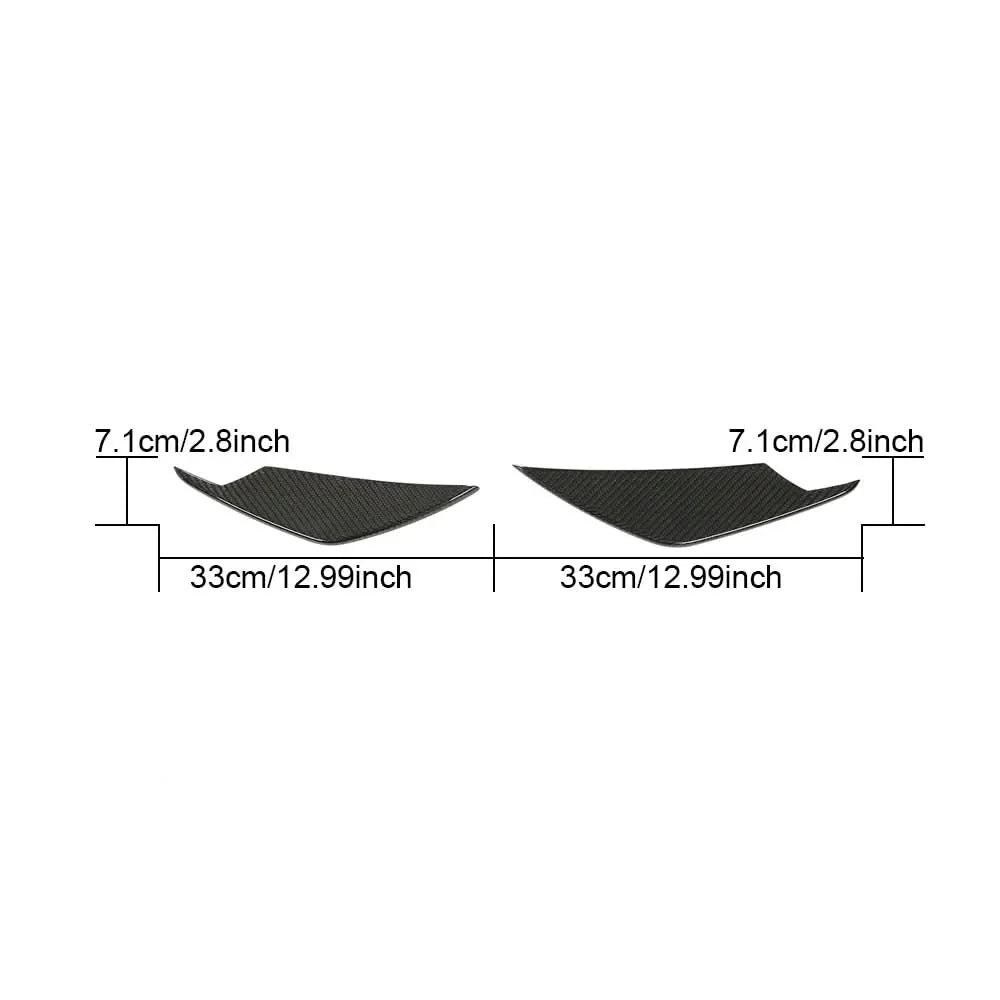 Dry Carbon Fiber Front Bumper Canards – BMW G80 M3 & G82/G83 M4 (2021+)