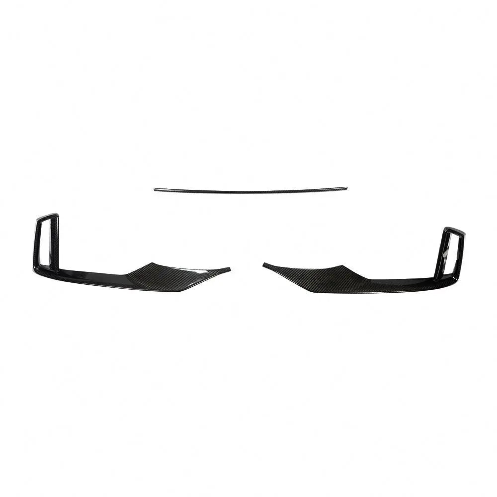 Audi RS3 8V Sedan 2.5L Carbon Fiber Front Bumper Scoop Trims 2017 - 2019