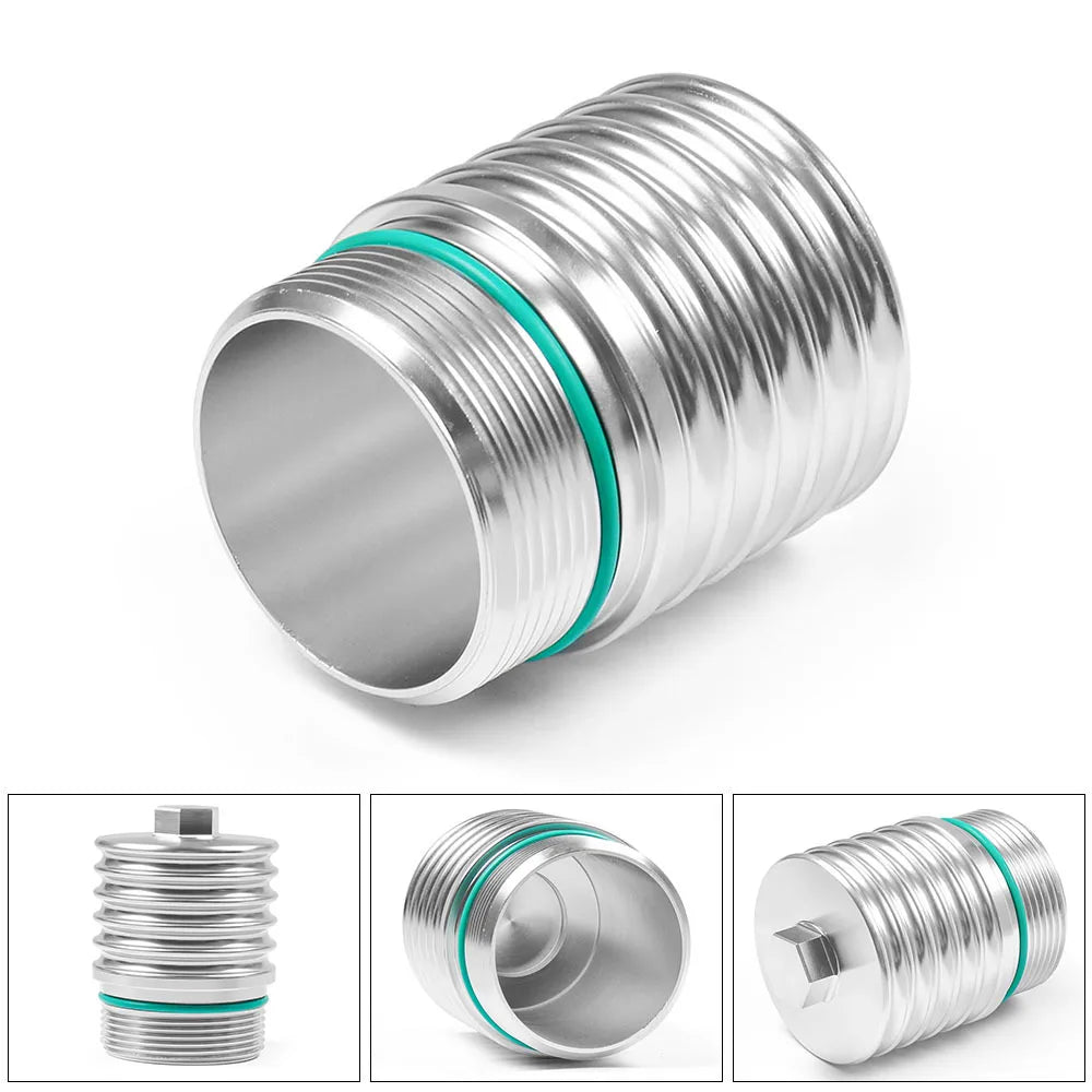 VW / Audi / SEAT / Skoda DSG-6 DQ250 Aluminum Cool Flow Transmission Oil Filter Housing for EA113 / EA888 2.0T FSI / TSI (Golf MK5 / MK6 / MK7 / Scirocco / Passat / A3 / S3 / TT / TTS / Replaces 02E305045)