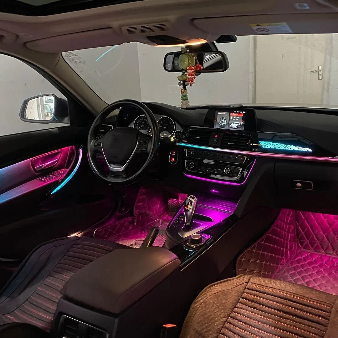 BMW 3 Series F30 / F31 / F34 / F35 / 3GT & 4 Series F36 Gran Coupe Interior 64-Color Dynamic LED Ambient Light Kit 2013 - 2019