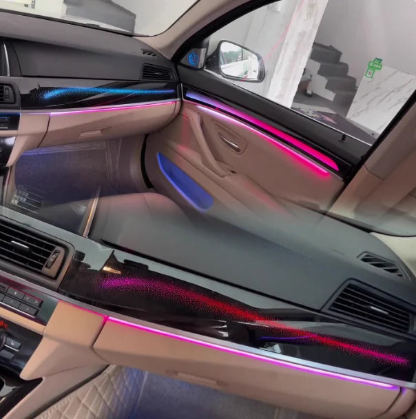 BMW 5 Series F10 / F11 / F18 RHD Interior 64-Color Dynamic Symphony LED Ambient Light Kit 2010 - 2018