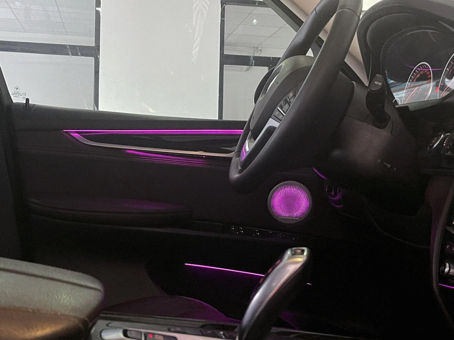 BMW X5 F15 Interior 64-Color RGB LED Ambient Light Kit with Speaker Cover 2014 - 2018