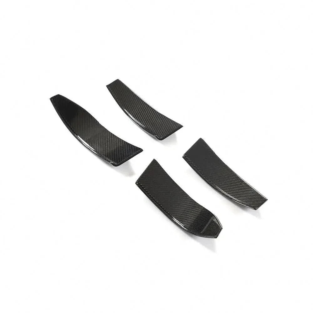 Carbon Fiber Front Bumper Canards Fins & Splitter Aprons for BMW G80 M3 G82 G83 M4 2021-2023