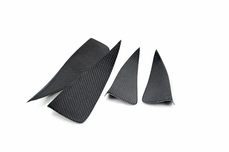 Audi A3 S-Line / S3 Sedan (2017-2019) Carbon Fiber Front Bumper Canards – Facelift Aero Splitter Set (4PC)