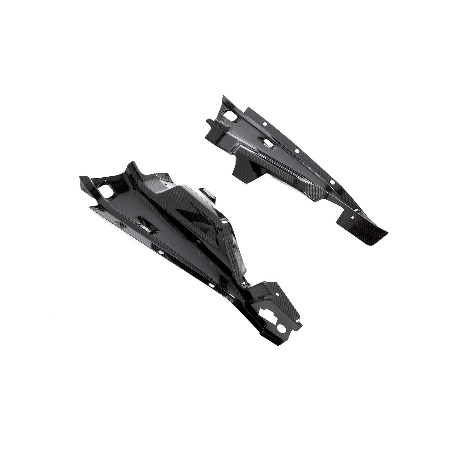 Audi R8 V10 4S Dry Carbon Fiber Engine Bay Covers – 2 Piece Kit (2017–2023)