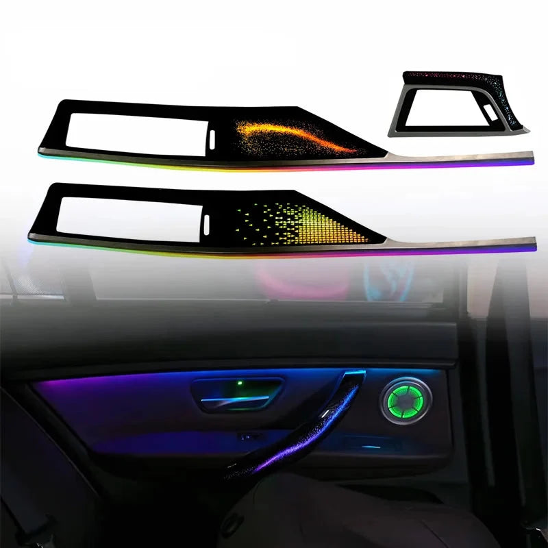 BMW 3 Series F30 RHD Interior 64-Color Dynamic Symphony LED Ambient Light Kit with Armrest Trim 2013 - 2019