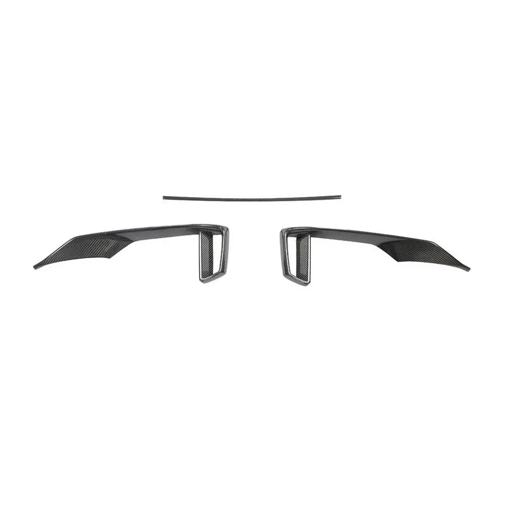 Audi RS3 8V Sedan 2.5L Carbon Fiber Front Bumper Scoop Trims 2017 - 2019