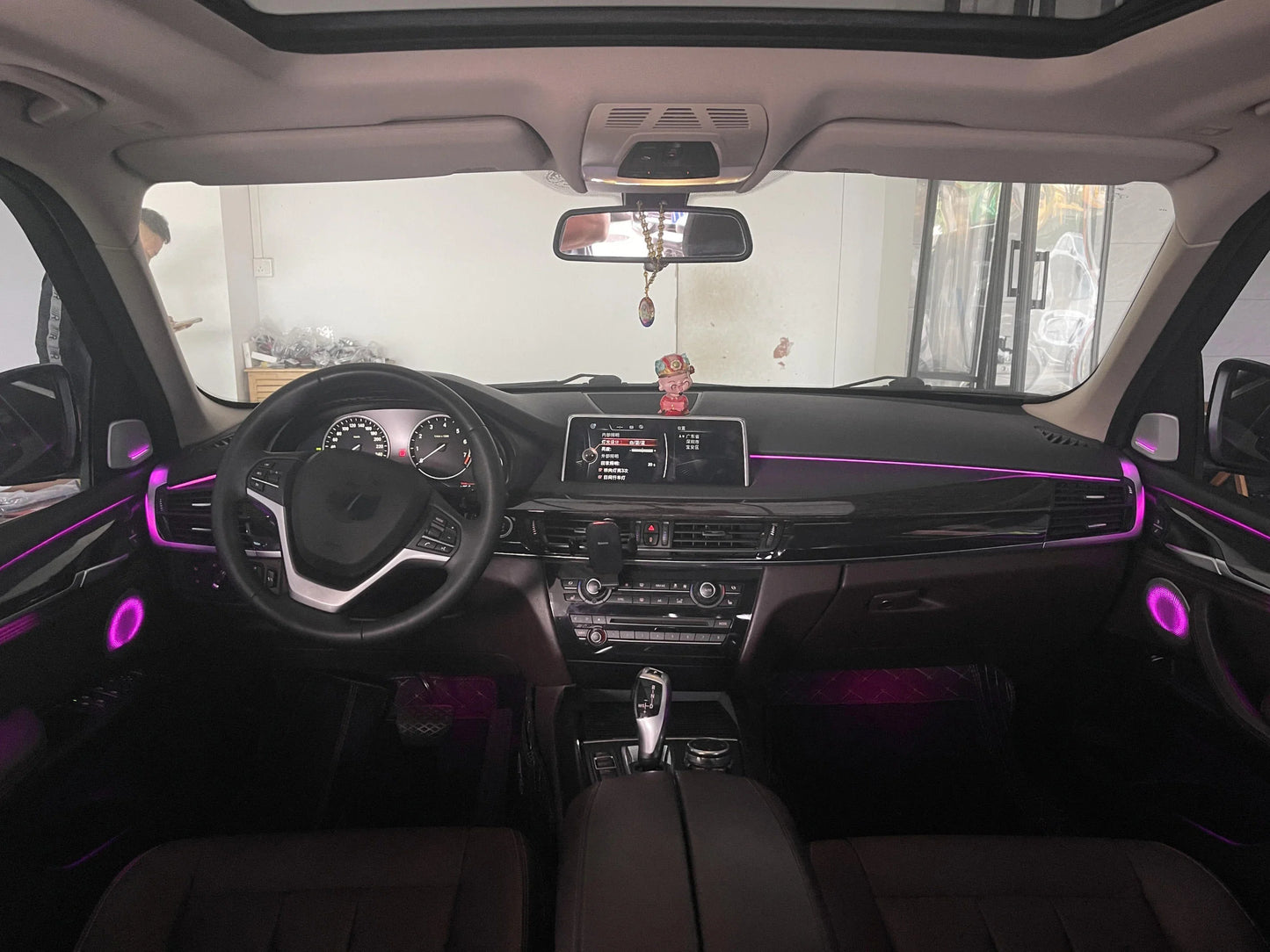 BMW X5 F15 Interior 64-Color RGB LED Ambient Light Kit with Speaker Cover 2014 - 2018