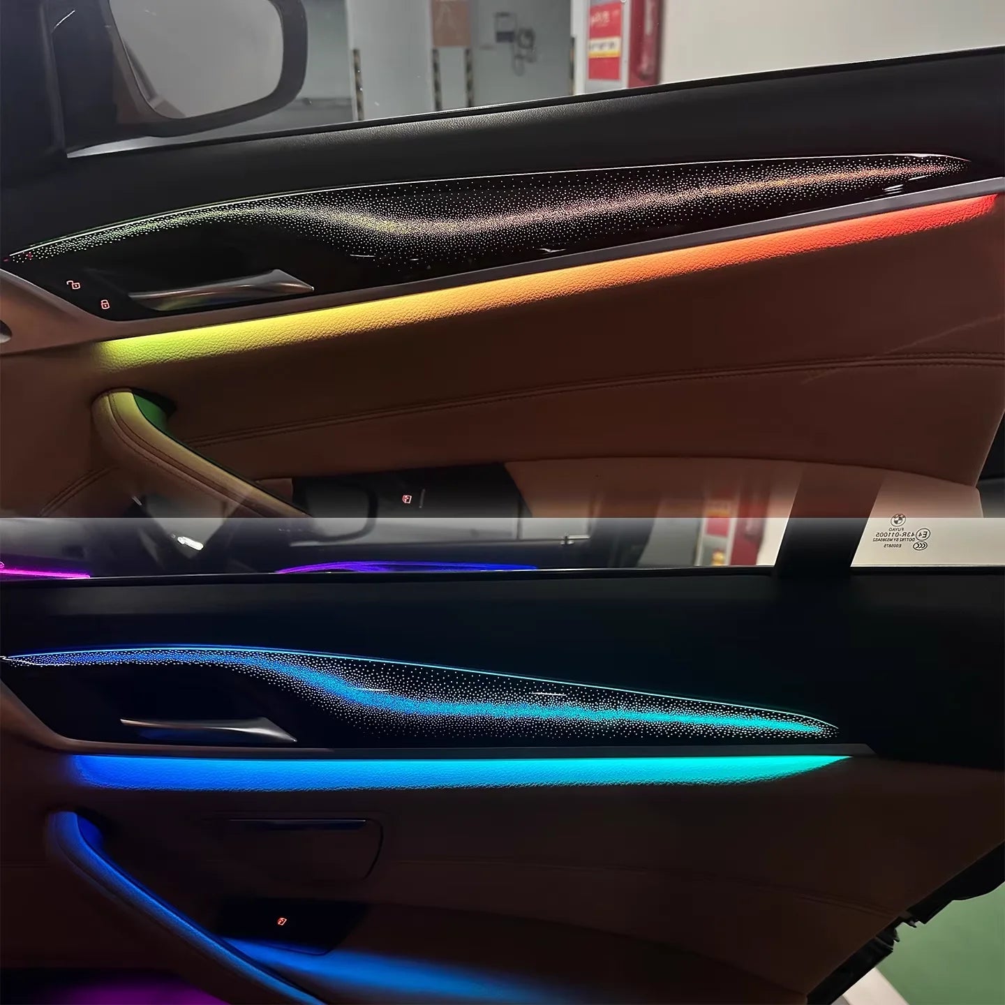 BMW 5 Series G30 / G31 / G32 / G38 Interior 64-Color Rainbow LED Ambient Light Kit 2017 - 2023