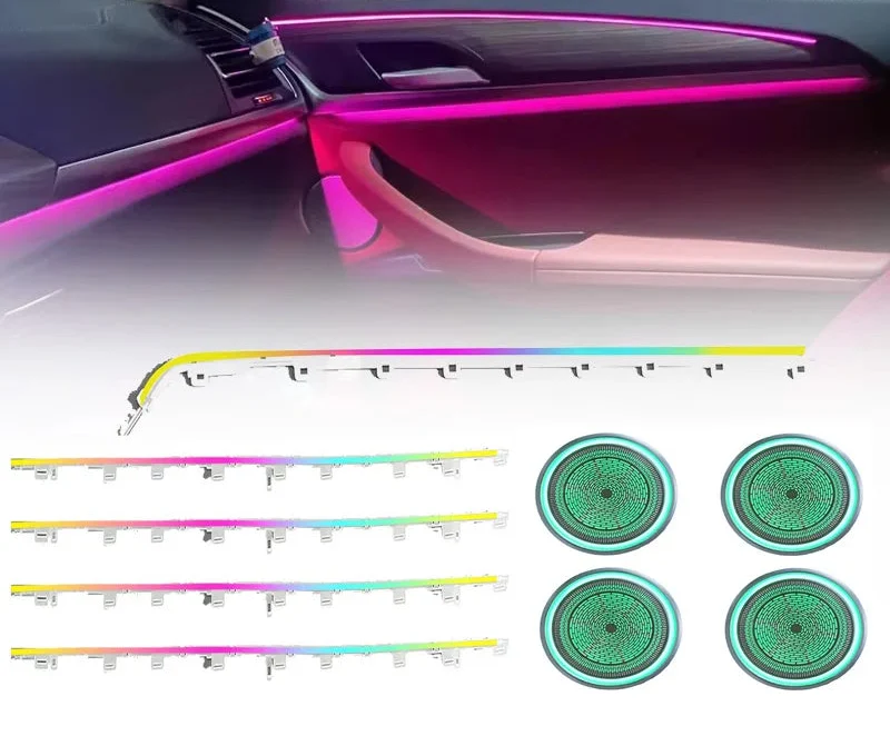 BMW X3 G01 / X4 G02 / G08 Interior 64-Color Symphony Rainbow LED Ambient Light Kit 2018 - 2024