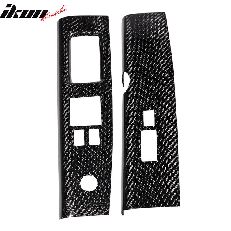 2003-2005Â Nissan 350Z Interior Door Switch Trim Covers Carbon Fiber