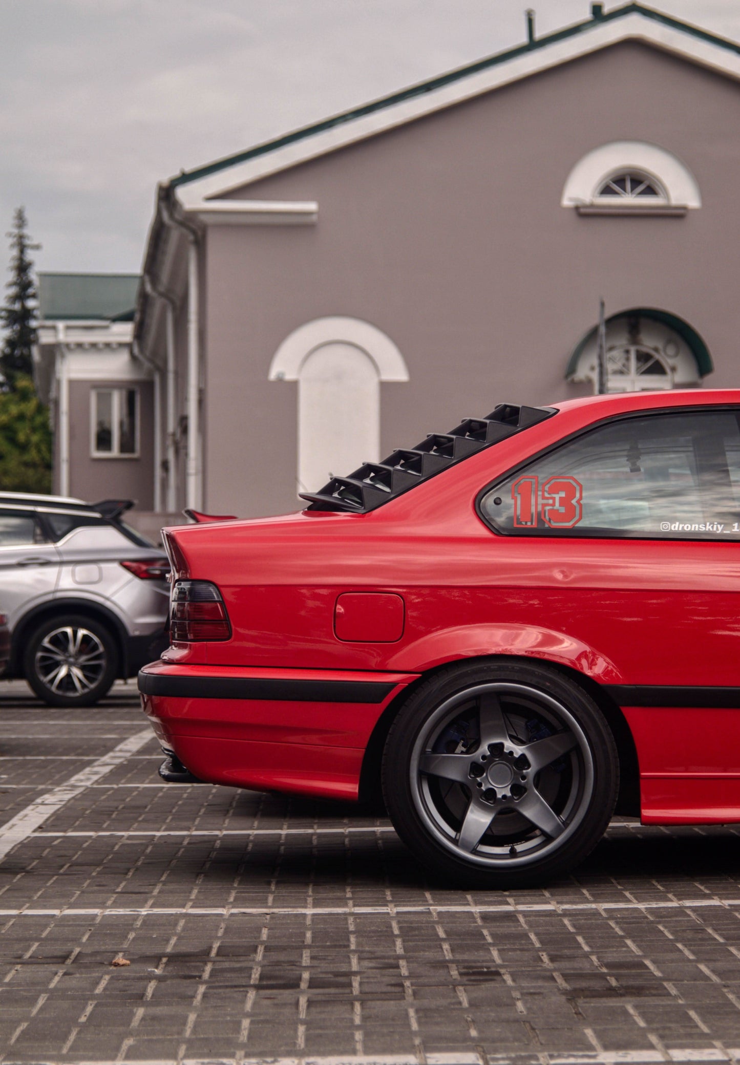 BMW E36 Coupe Series 3 Black Back Windshield Louvers (1992 - 1999)
