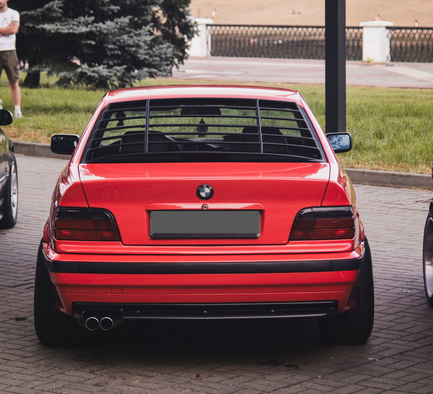 BMW E36 Coupe Series 3 Black Back Windshield Louvers (1992 - 1999)