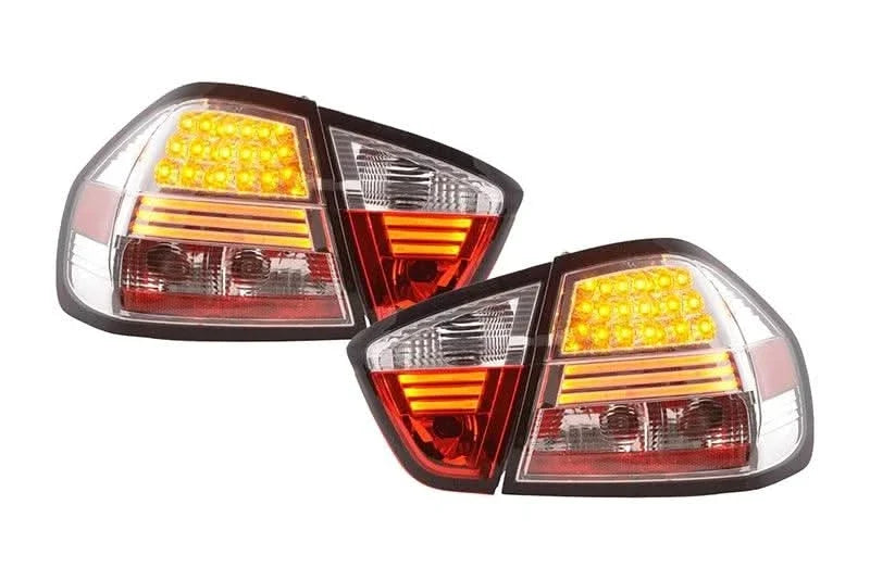 BMW 3-Series E90 Sedan OE Style Chrome LED Taillights(2005-2008)