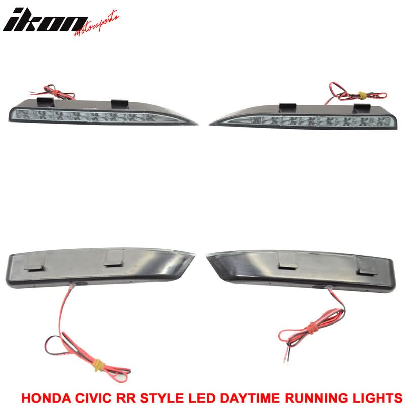 Fits 06-11 Civic Mugen RR Front Bumper & Daytime Running Fog Lamp
