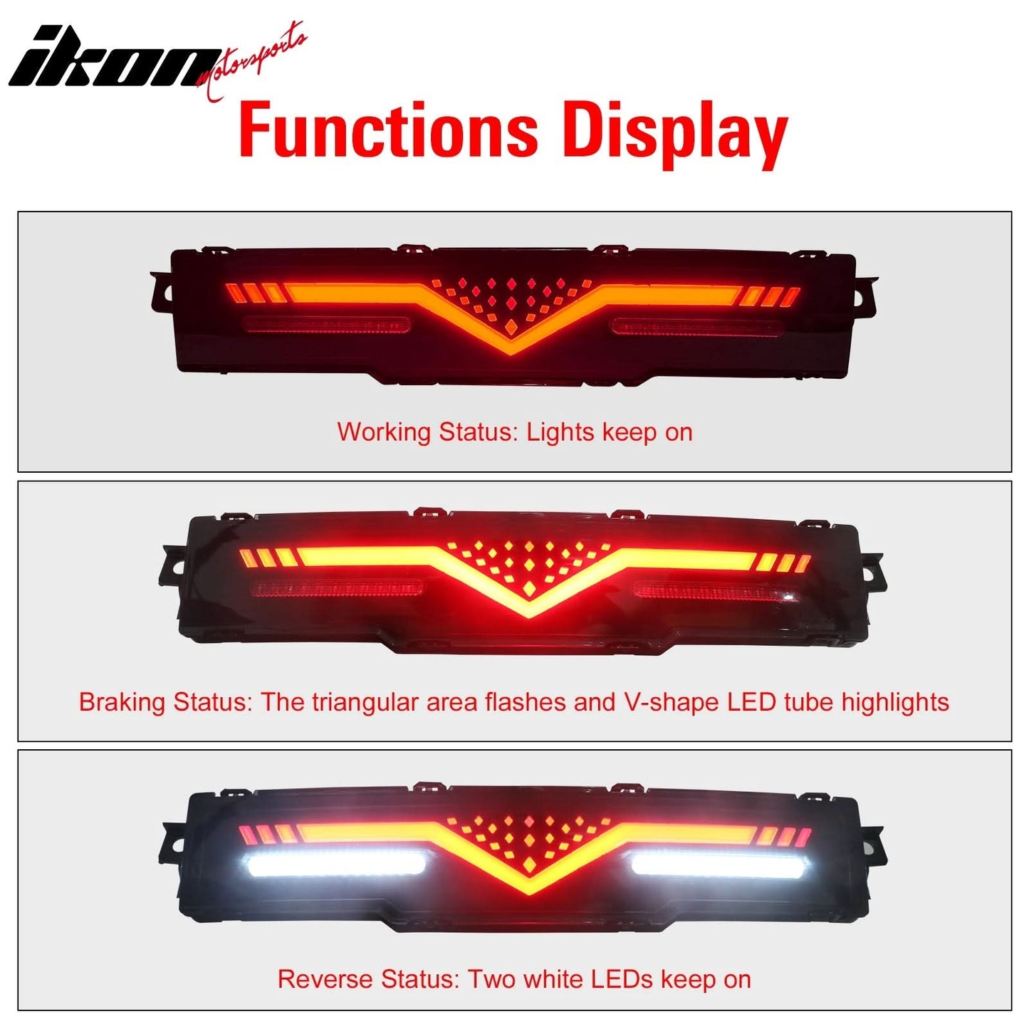 2022-2025 Subaru BRZ Rear Bumper Brake Light Smoked Len