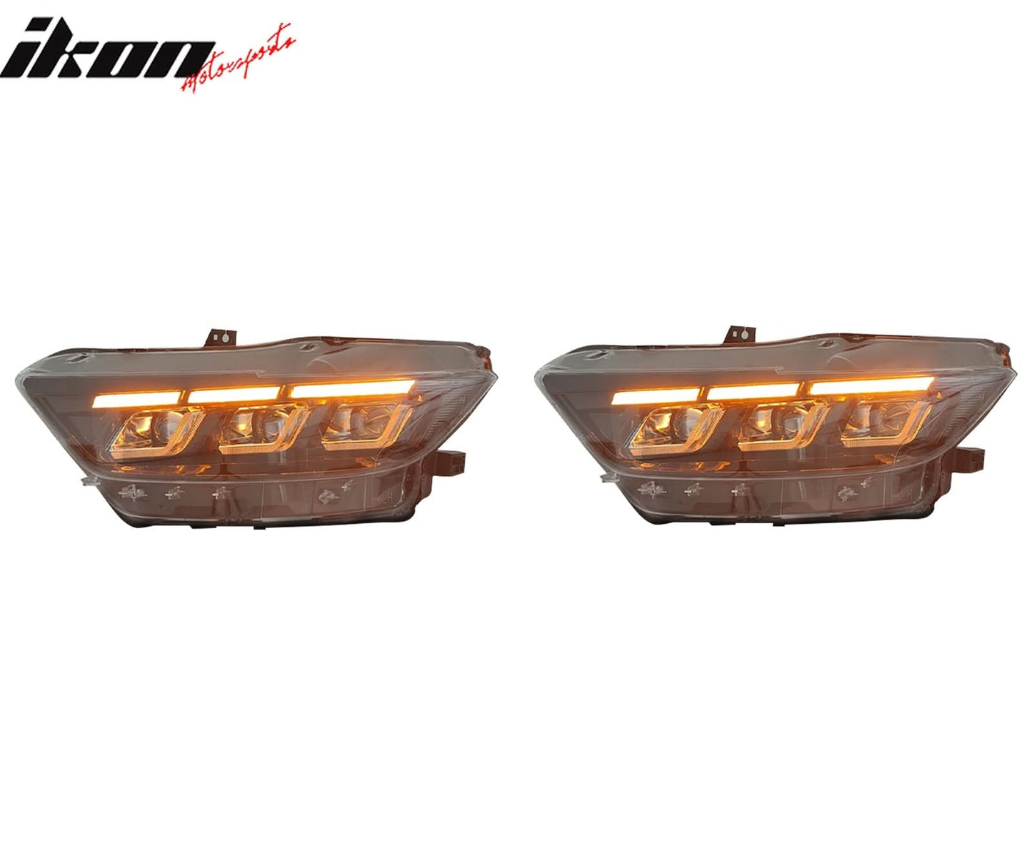 2015-2017 Ford Mustang Front Bumper Cover Led Grille 2024 Headlights