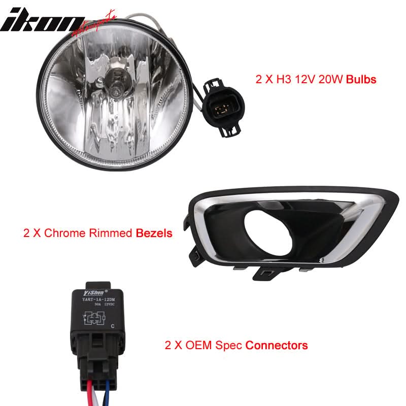 2015-2017Â  Chevy Colorado Front Fog Light Lamp H3 12V 20W Clear Lens