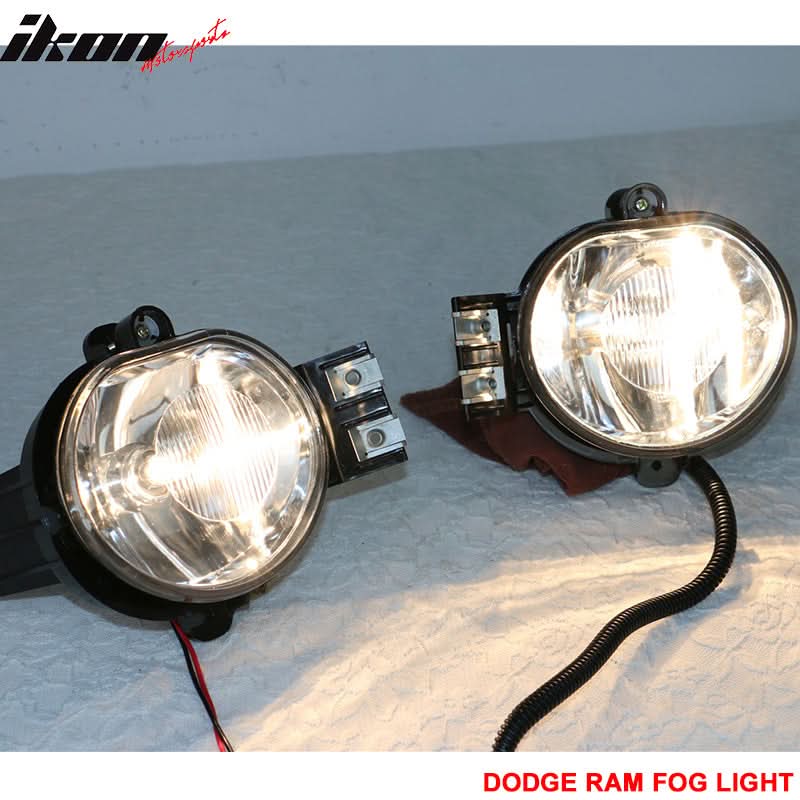 Fits 03-08 Ram Fog Lamp Fog Light Wiring Kit Bulb 9006(HB4) 12V 55W