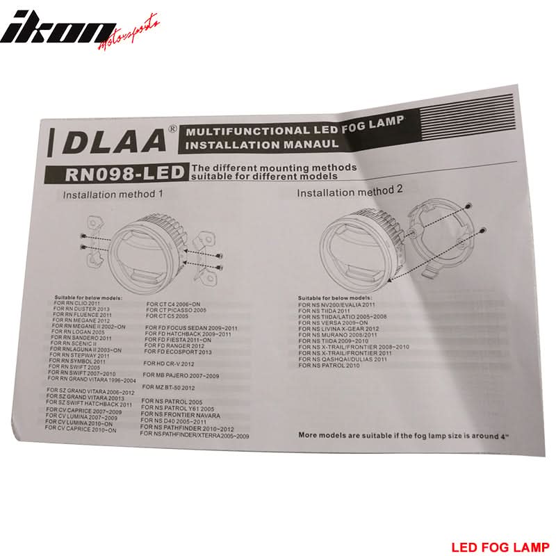 2005-2009 Ford Mustang Clear Lens Front Fog Lights Lamp W/Wire Harness