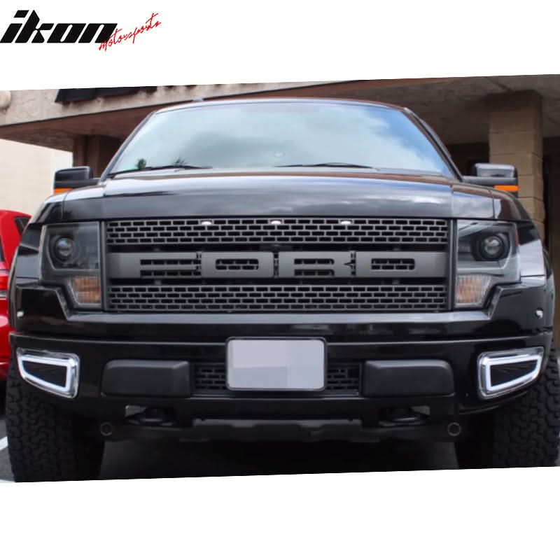 2011-2014 Ford F150 White Daytime Running Light Yellow Turn Signal