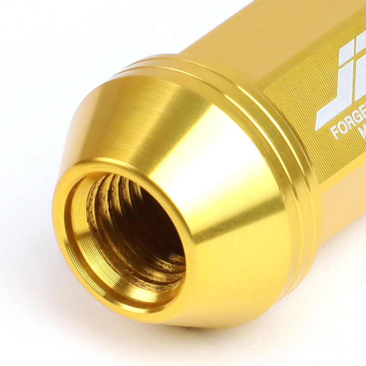 Spiked Cap Lug Nuts - 80MM - M12X1.5 - 20PCS w/ Adapter - Gold Aluminum